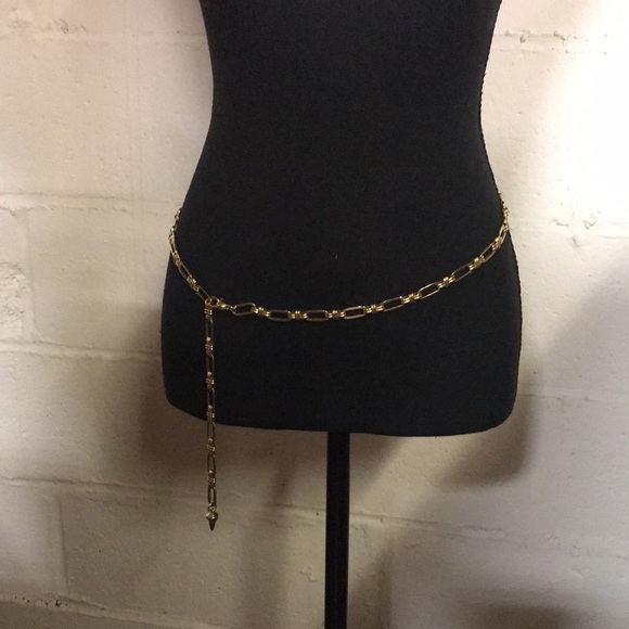 Source Unknown Accessories - Link chain Golden waist Belt of 90’S